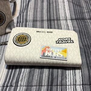 Michael Kors White Travel purse and wallet, new without tags